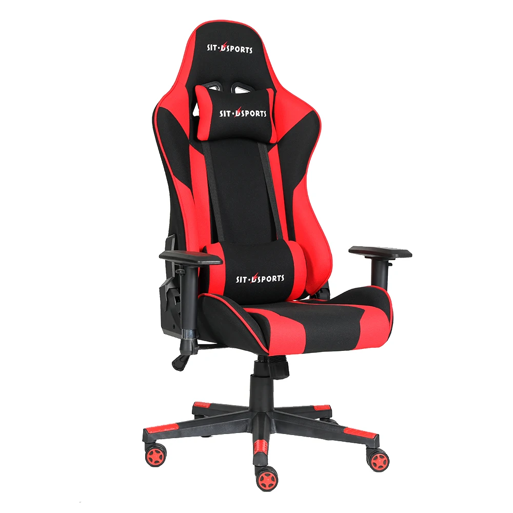 SIT-DSPORTS OEM Wholesale Red PU Leather Reclining Adjustable Height Race Game Chair