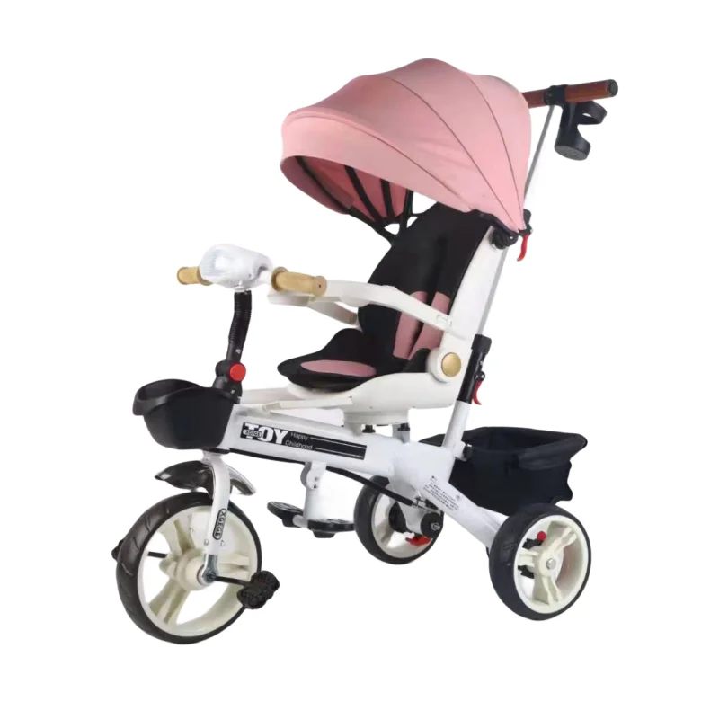 Hot-selling Folding Baby Bicycle 3 Wheels Little Car Children Kids Tricycle Child 3 Wheel