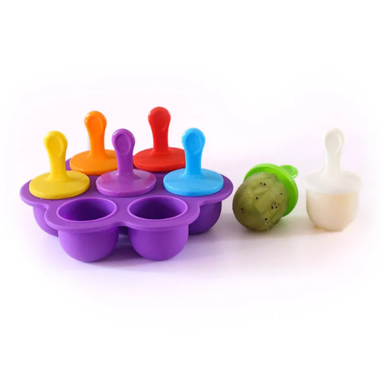 Silicone popsicle ice cream maker Baby Food Storage Food Freezer containers Trays