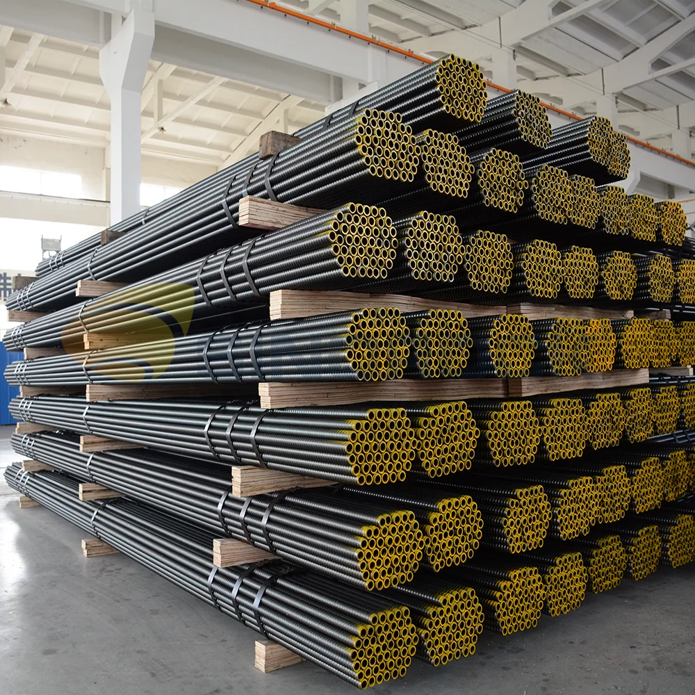 R32  hollow threaded bar anchor rods in soil stabilization hollow anchor bar