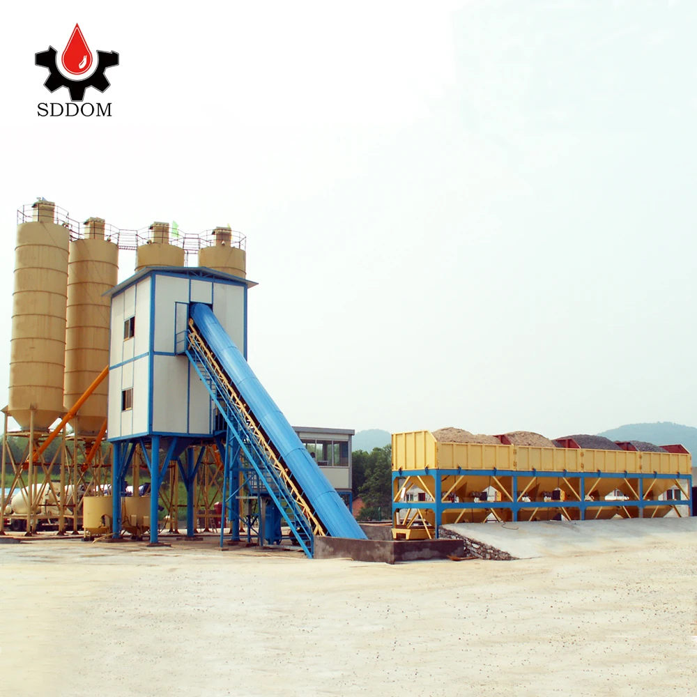 fixed mixing plant Advanced electrical ready mixed mini 50m3/h concrete batching plant mobile stabilized soil mixing plant