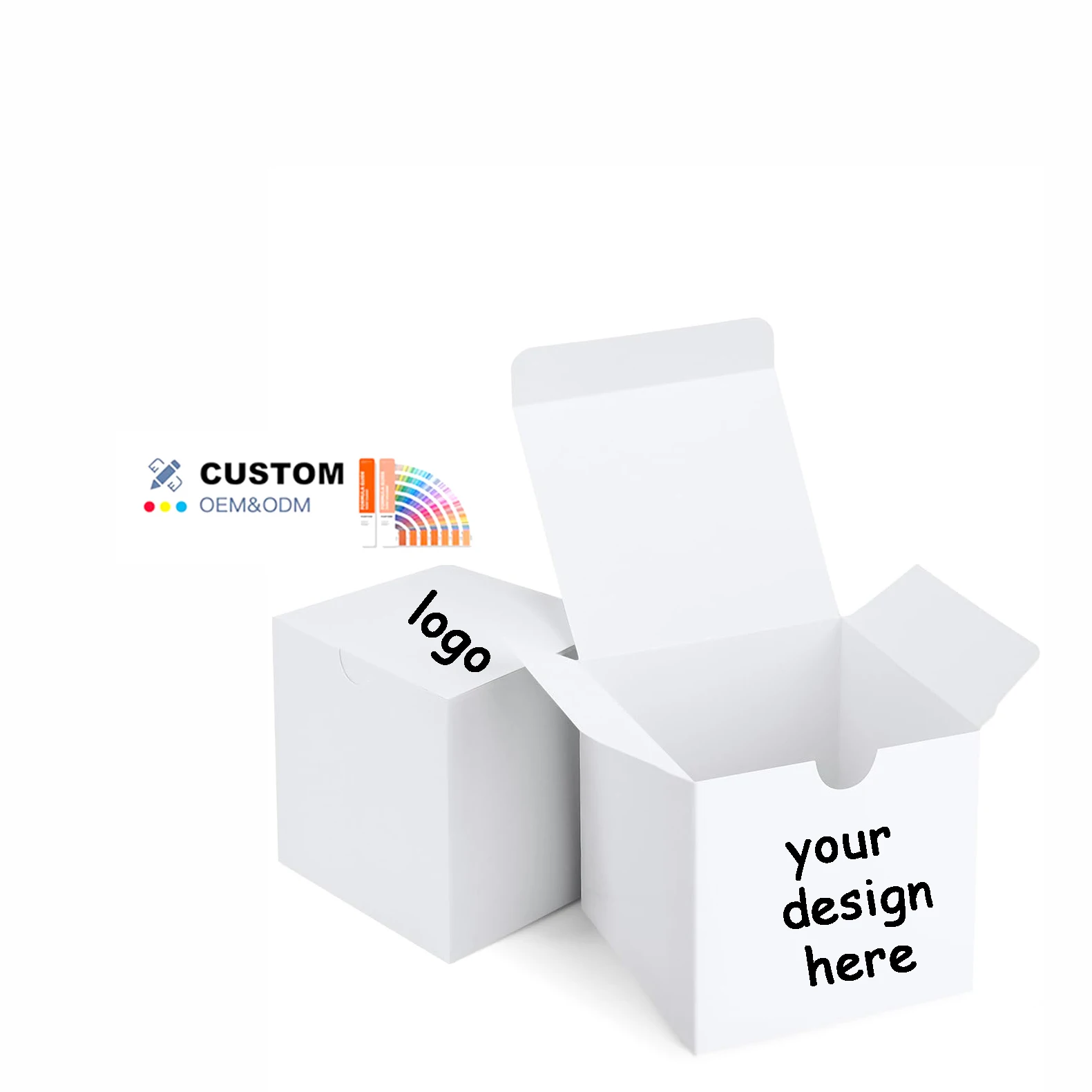 Custom Gift Boxes 4x4x4 Biodegradable White Kraft Lids Paper Box Party Favor Boxes For Bridesmaids Cupcake Wedding Christmas