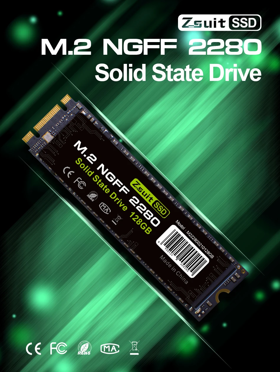 ZSUIT M2 1TB PCIe NVMe 2280MM M.2 SSD Internal Solid State Disk Drive Hard Disk For Laptop Desktop