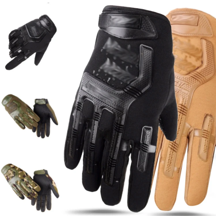 Factory Wholesale Finger Guard Protective Full Finger Tactical Gloves for Hunting Cycling Motorbike