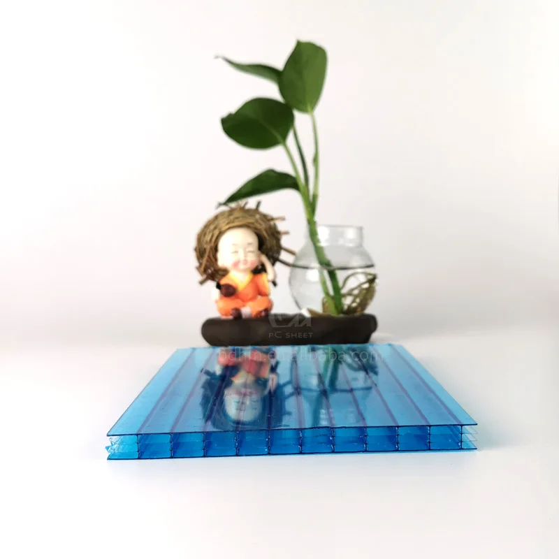 6mm 8mm 10mm different colors twinwall polycarbonate hollow sun sheet