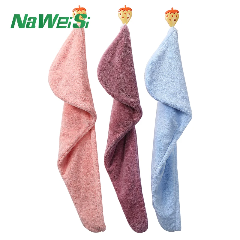 Made In China Microfiber Hair Towel Super Quick Dry Thicken Super Absorbent Water Turban Travel Portable Home Hair Towels