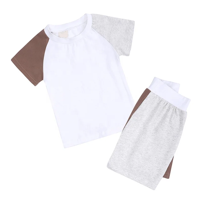Новое поступление 2021, комплекты одежды для новорожденных из органического хлопка, футболка и шорты