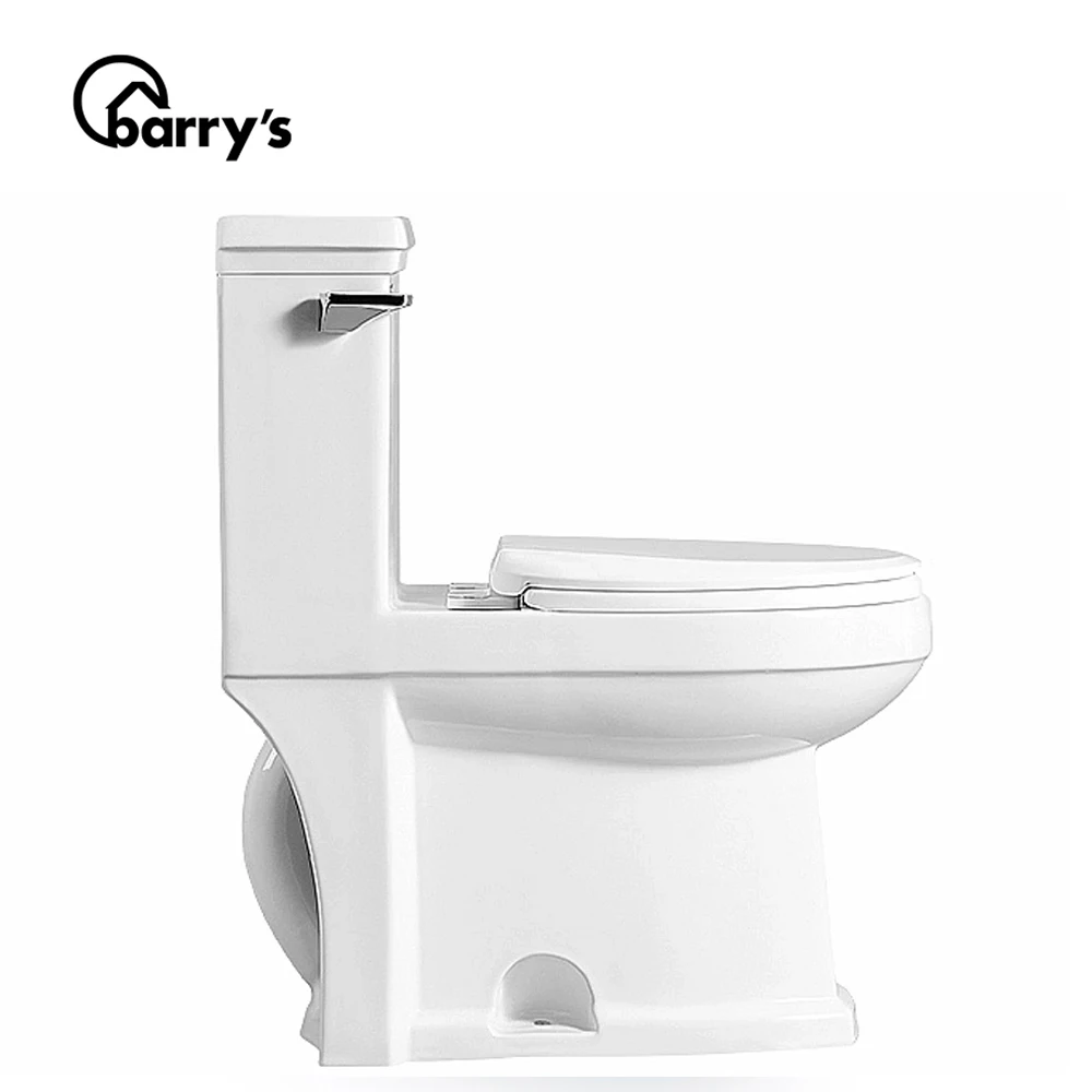 
China manufacture good quality one-piece siphonic flushing ceramic sanitary ware WC toilet 