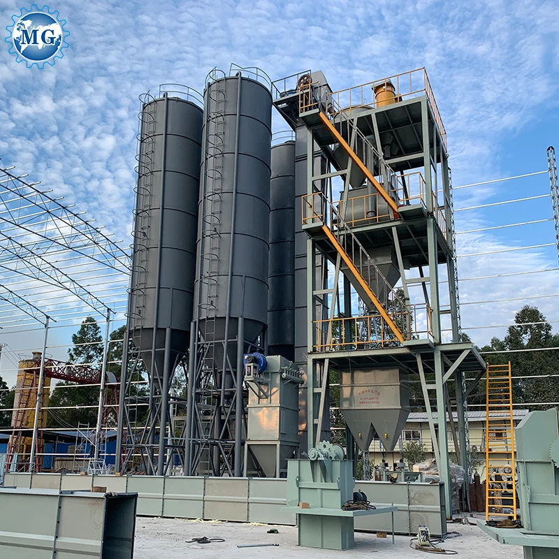 Dry mortar batching plant dry cement mixer machine to Mix Sand and Cement hot sale