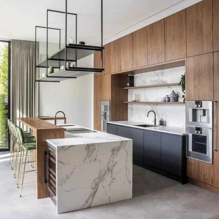 CBMmart China Manufacturer Modern Wooden Gray Glossy Kitchen Cabinet Designs Custom Kitchen Furniture Lacquer Kitchen Cabinets