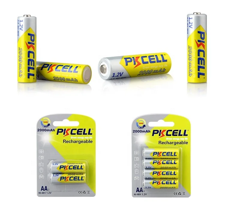 Free sample high Quality Cylindrical Battery NiMH 1.2V AA 2000mAh Ni-MH Rechargeable factory price