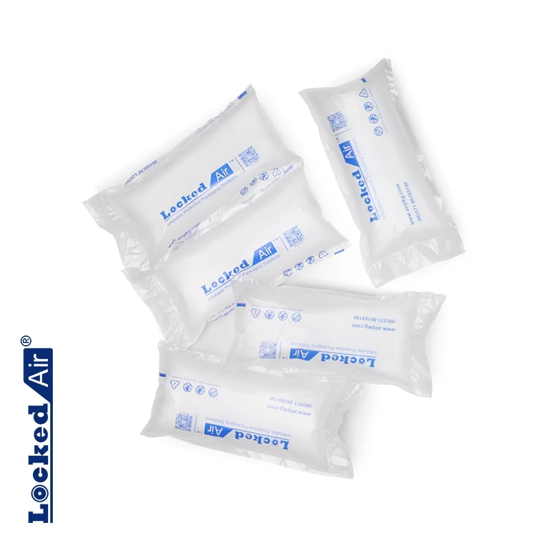 China professional buffer protective packaging inflatable air buffer pillow film roll packaging