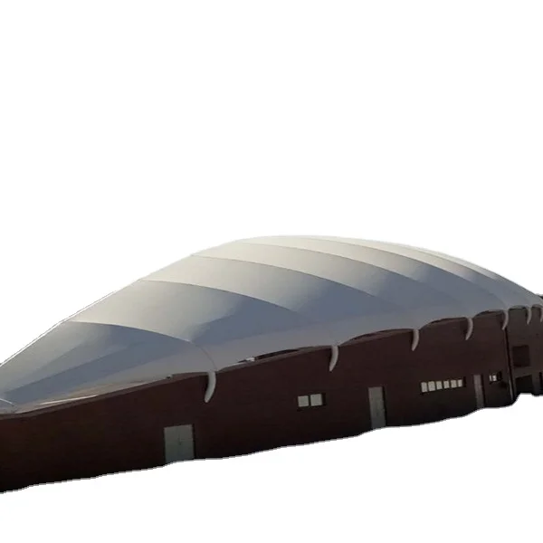 
Membrane Structure Roof of gym tennis stadium bleachers shade for sale fireproof PTFE Tensile 