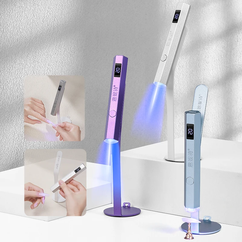 Customized Logo Haft Moon Lamp Nail Lamp Profesional Led Gel Nail Lamp Rechargeable