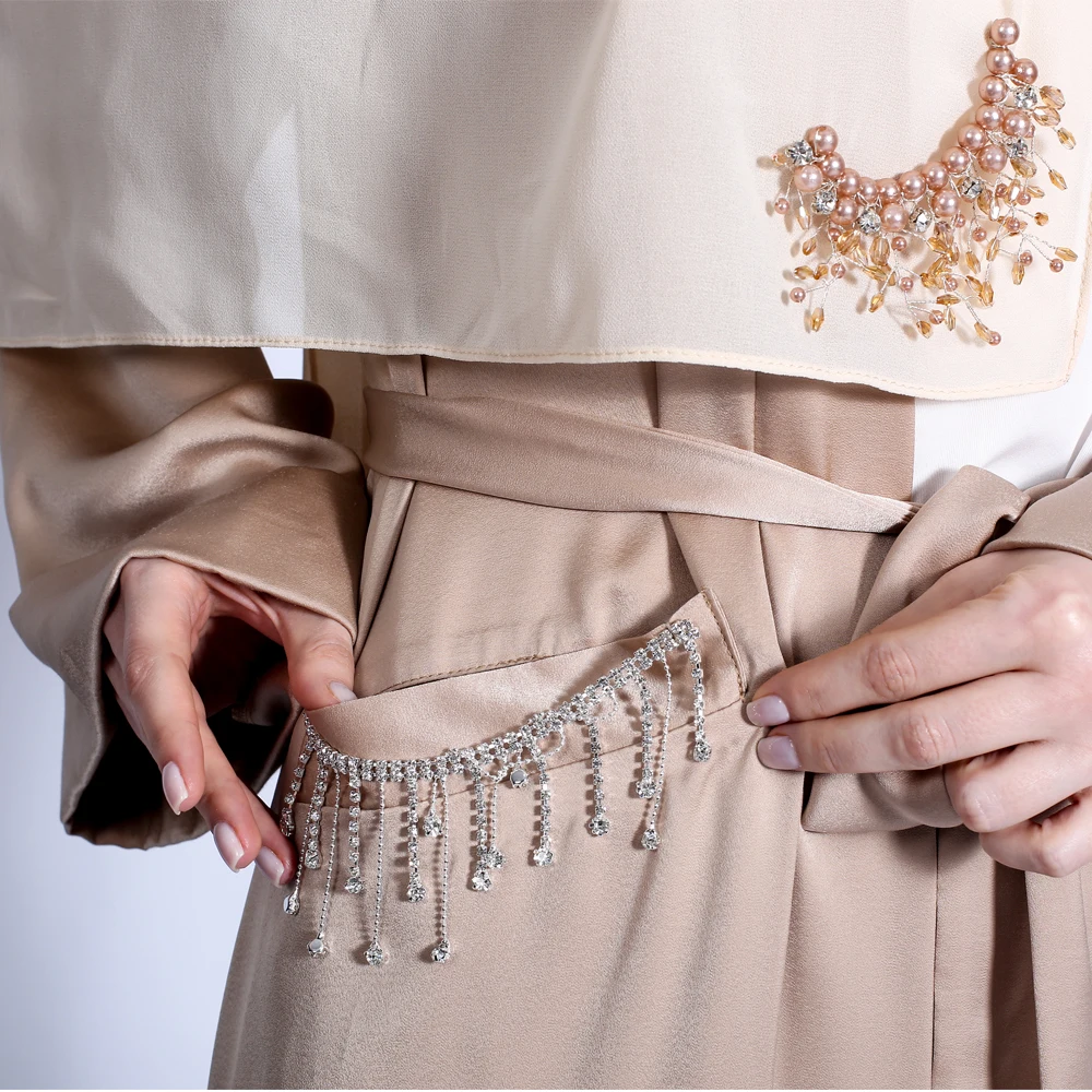 Abayas 2021 Abaya Дубай мусульманское платье открытые из Дубая