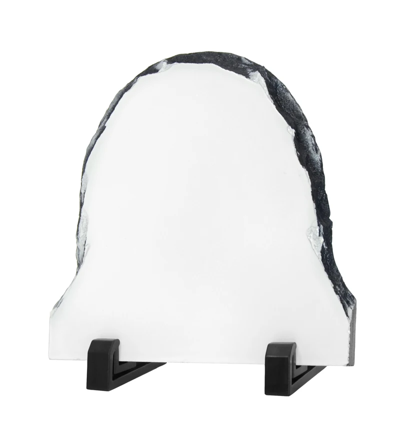 High Quality 15*20cm rectangle sublimation rock photo slate frame custom logo size sublimation blank rock slate