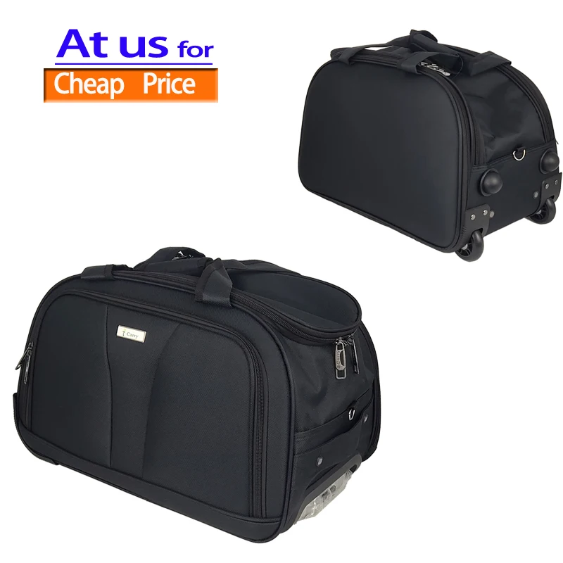 
Outdoor Rolling Shopping Duffel Bag Trolley Wheeled Soft Luggage Wholesale Organizer Large Capacity Travel Bag 