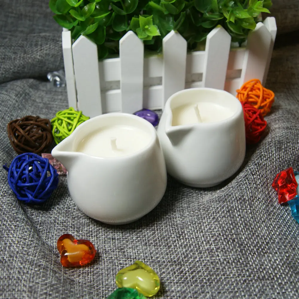 100% Natural soy wax sexy body massage oil candle for Skin and Relax