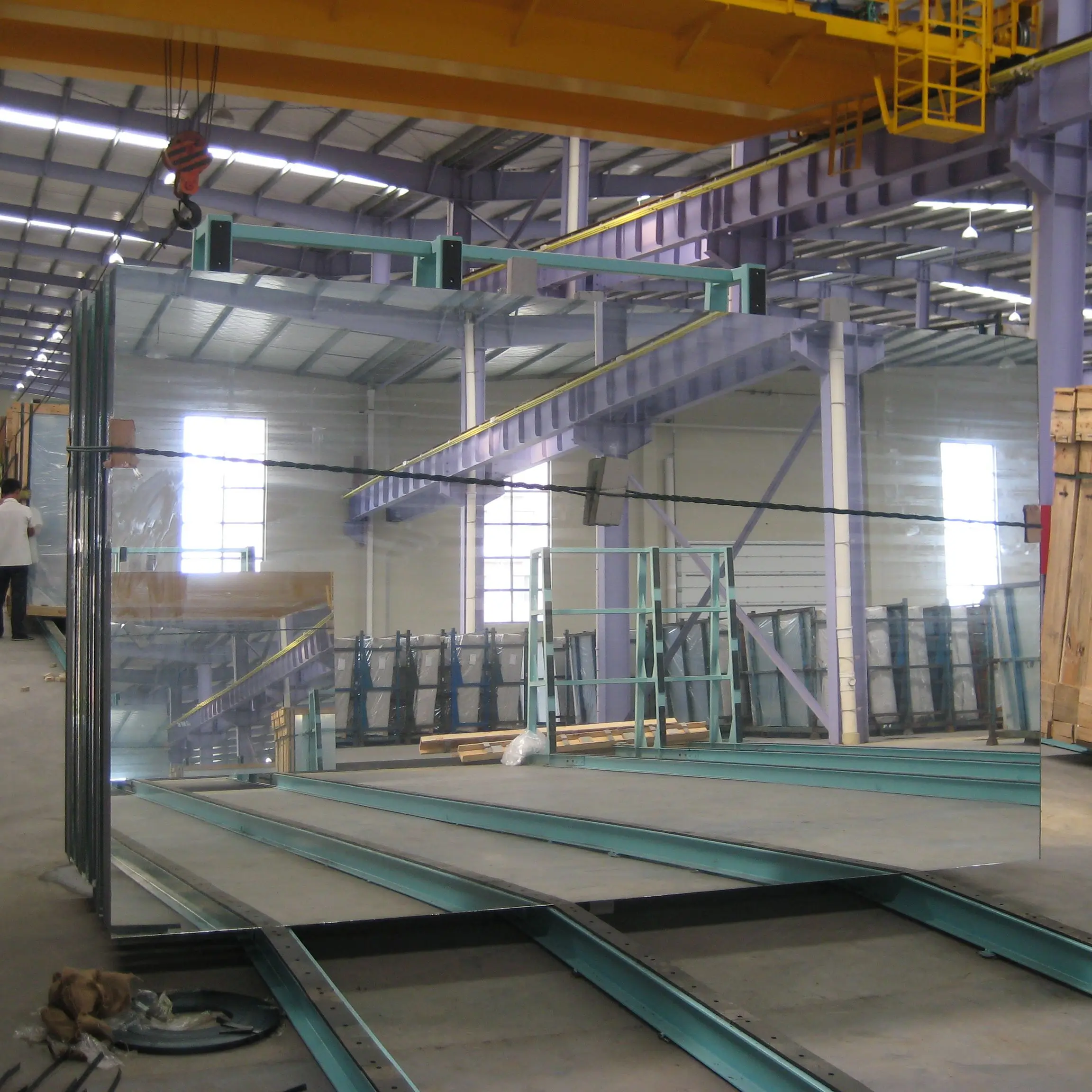 Jinghu China Fctory Clear Colored Aluminum Silver Copper Free Glass Mirror Sheet Building Material Glass Mirror