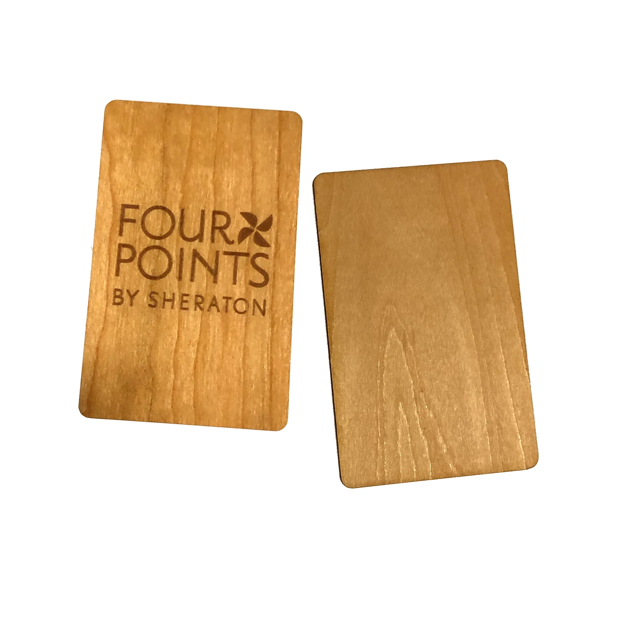 Factory Price  Reusable Beech Wood ISO Standard Mifare 1k ID NFC RFID Wooden Card  For Access Control System Hotel Room