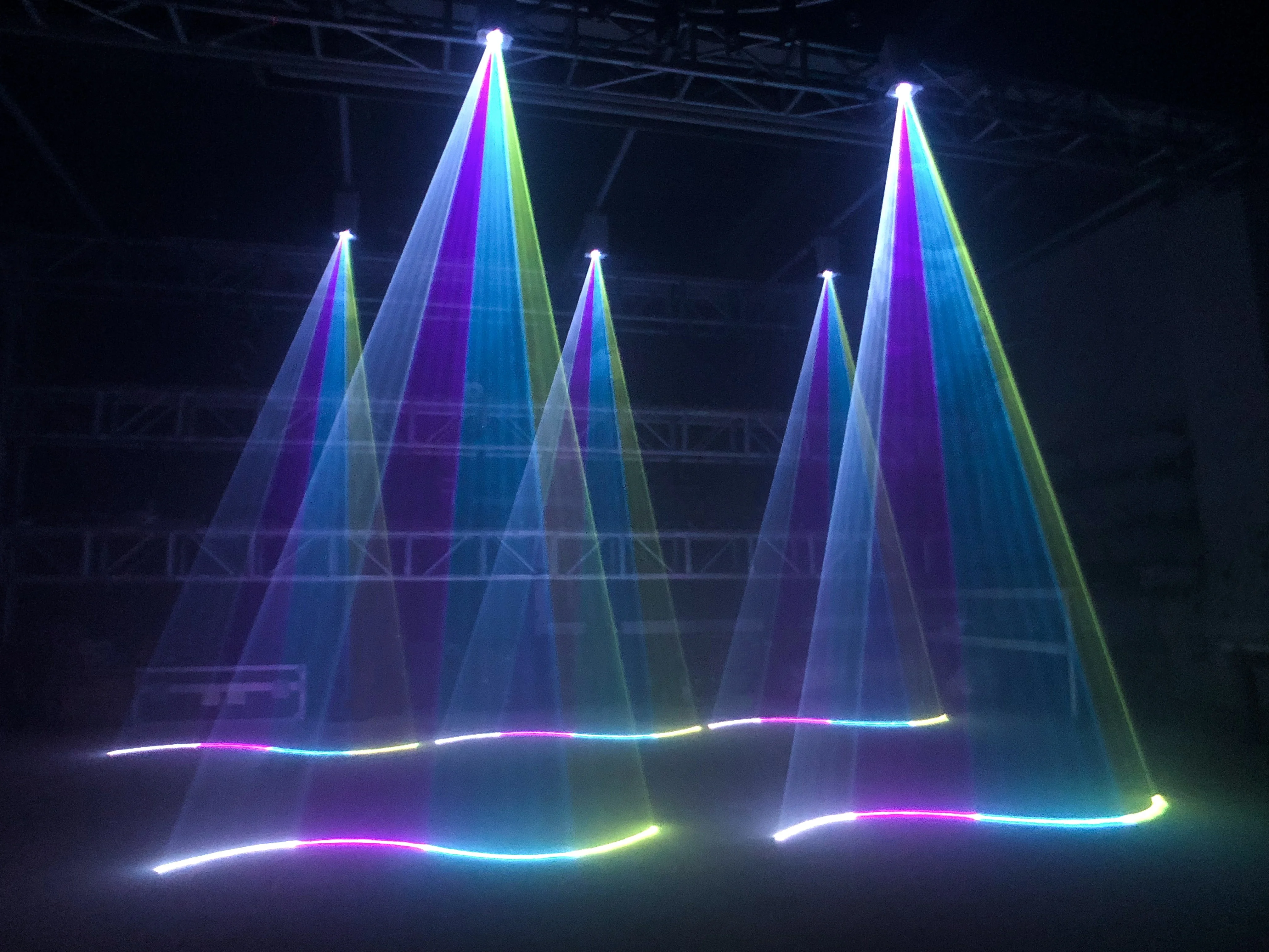 Professional IP65 Mini DMX 3W RGB Full Color Laser Light For Outdoor Garden