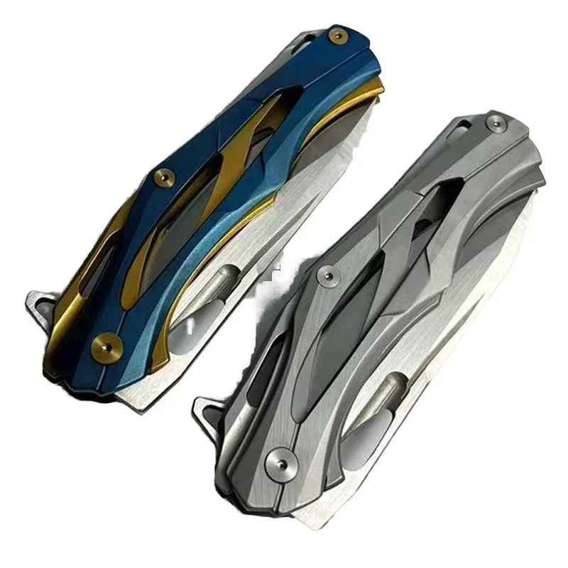 High quality Transformers camping hunting knife sharp stainless D2 tactical survival outdoor folding pocket knife