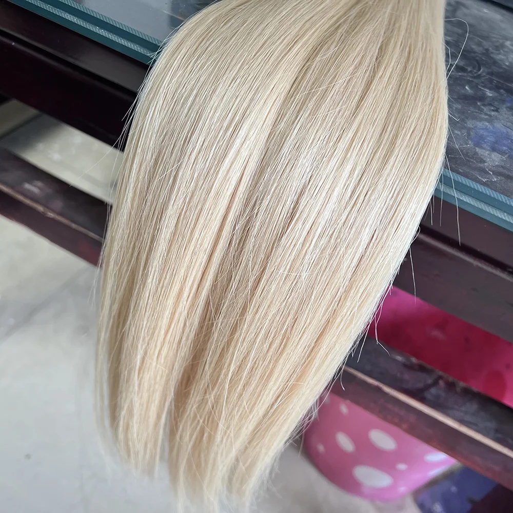 Wholesale 613 Cuticle Aligned Virgin Hair Long Blonde Brazilian Human Hair Extension Russian Blonde Virgin Human Hair Pieces