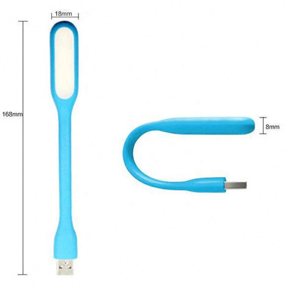 Mini USB Flexible LED Book Lamp 5V 1.2W Brightness Reading Lights Portable Easy Carrier Support for Computer Power Bank Laptop