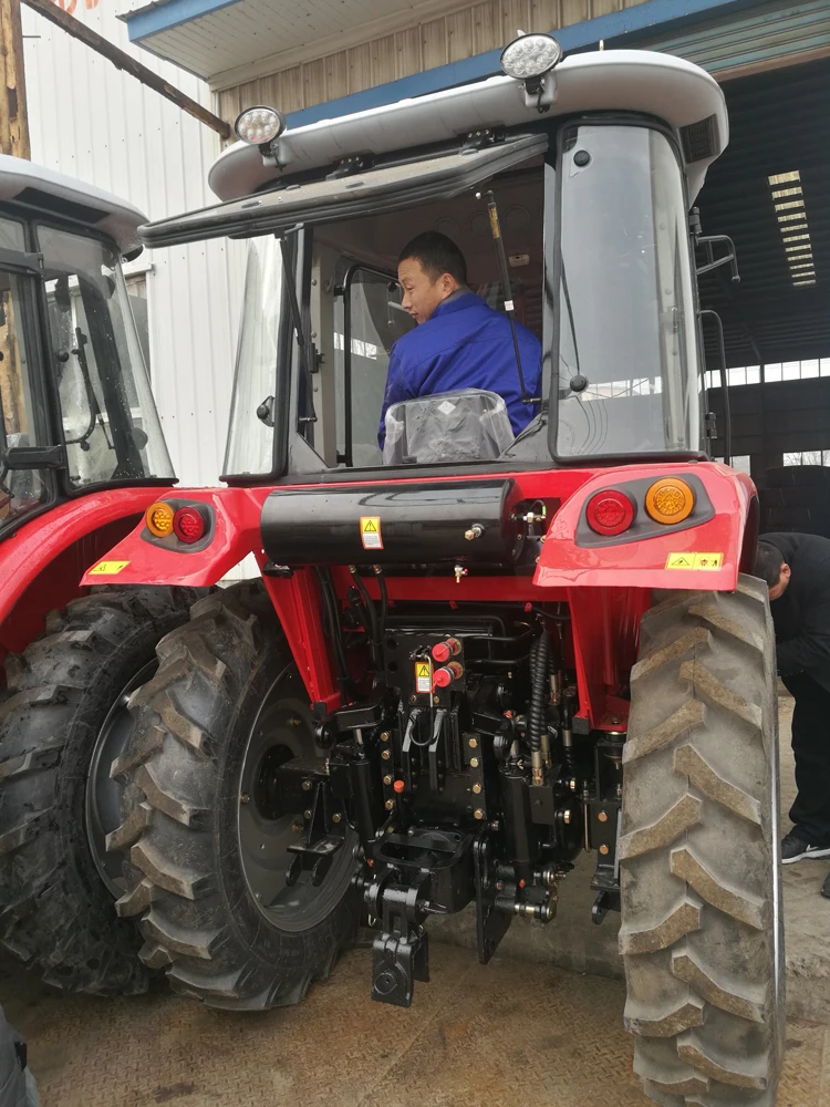 Китай низкая цена 50Hp 60 л.с. 70Hp 80Hp 90Hp 100Hp 4WD фронтальный погрузчик 4 колеса трактора