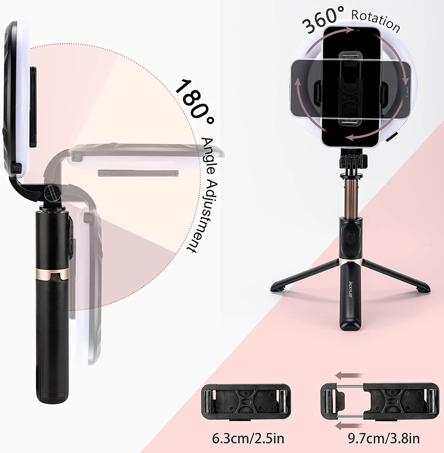 China Wholesale Vertical Ring Light Flexible Live With Tripod Portable LED Video Light