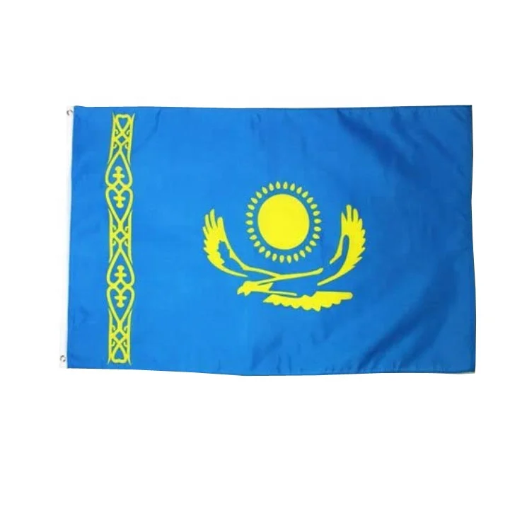 
3*5ft Kazakhstan country polyester flags printing 