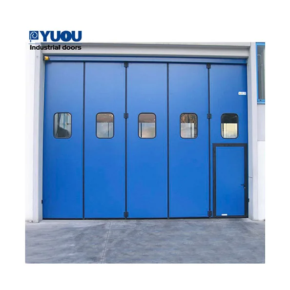 professional wholesale manufacturer Plastic Roll Up Shutter Industrial Automatic Overhead Fast Rapid Action sliding folding Door