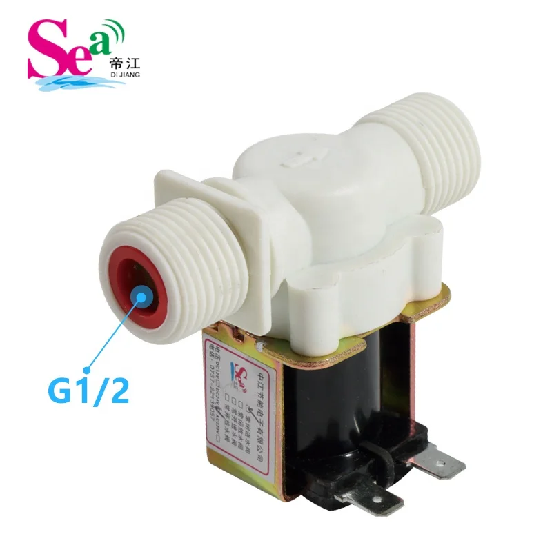 SEA FPDJ-23 G1/2' Normally Cosed Inlet Plastic Solenoid Valve for Water Dispenser Automatically Flushing Valve DC12V/24C/AC220V