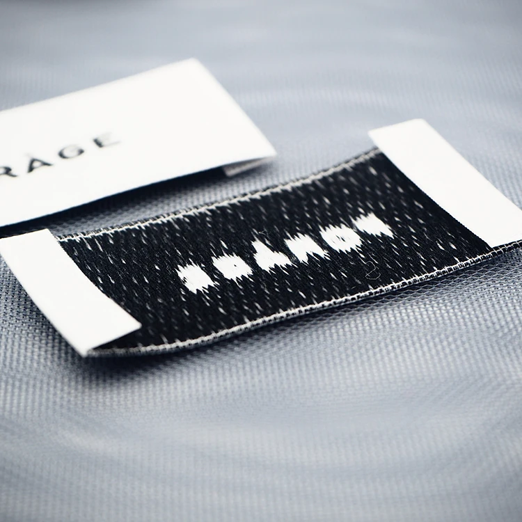 Customise Woven Labels Cloth Woven Label Printing Machine Woven Embroidery Brand Custom Label Clothing