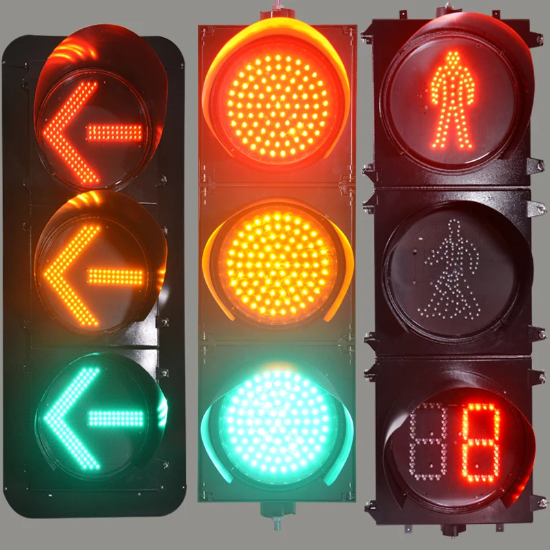 Screen Street Round Red and Green Changing Device Portable Solar  Railway  Xsle 120mm  for Kids Traffic signal Lights Led