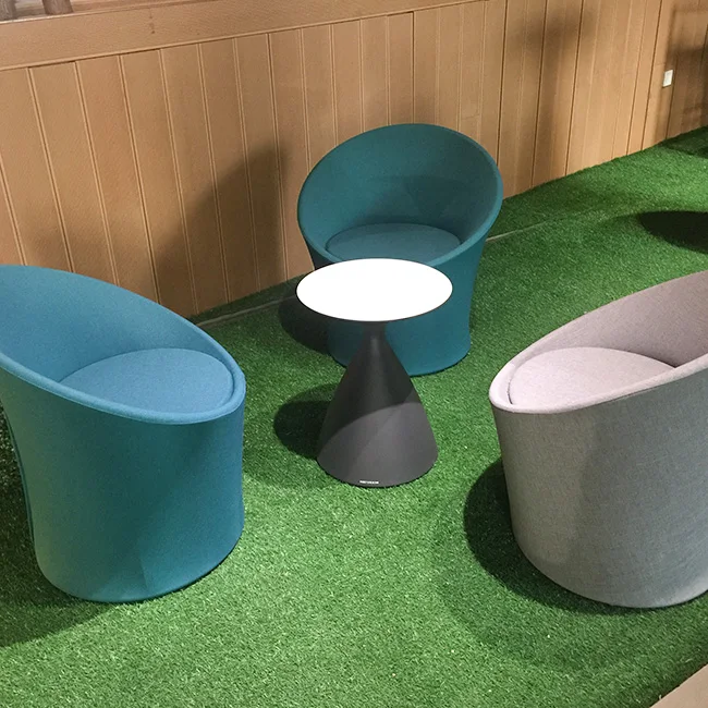 
MX outdoor garden table chair waterproof small round metal coffee table set 