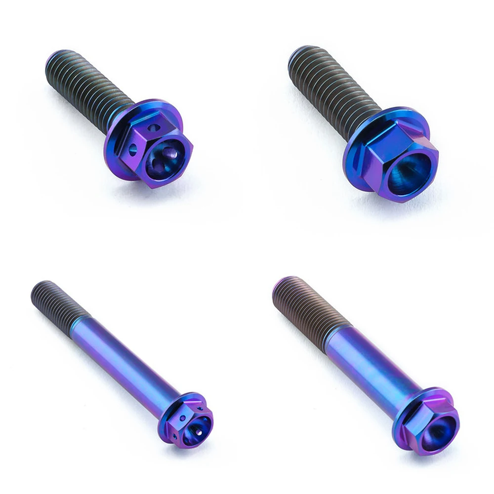Baoji Racing Miniature Ultrasonic Ktm Gr5 Torx Flange Motorcycle M3 M4 M8 Titanium Screws