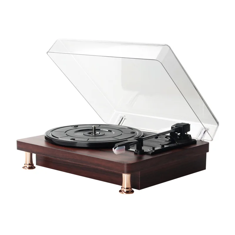 High-end Classical Electric Gramophone Direct-drive Record Old-fashioned Turntable 33/45/78rpm Record Player