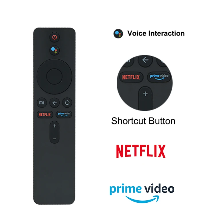 New original voice remote control  for Xiaomi MI Smart TV Box S L65M5-5SIN 4K led tv with  Netflix Prime cideo