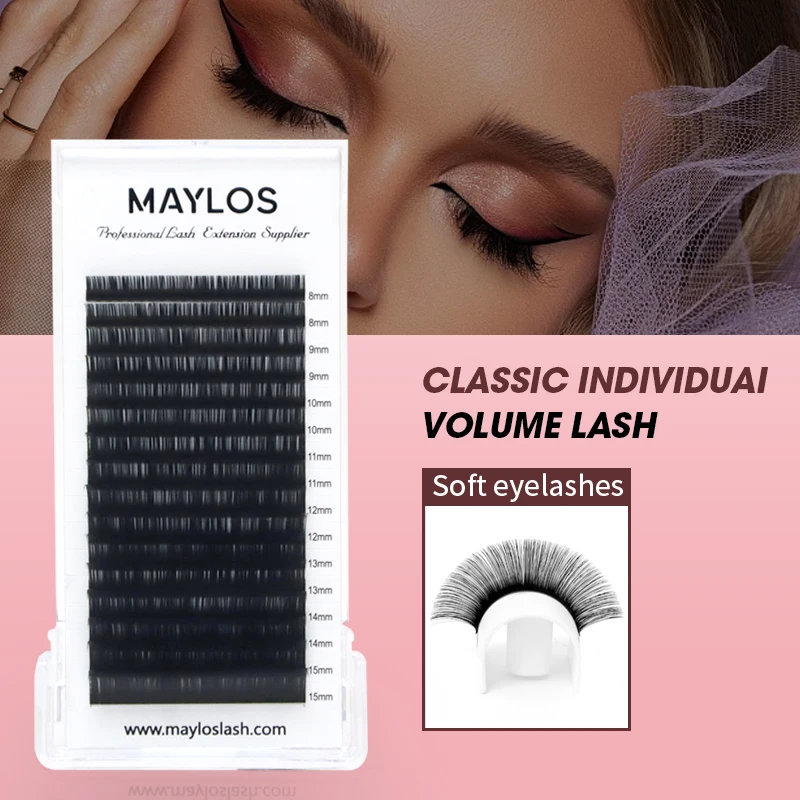 Lashes Supplier 0.05 0.07 0.10 0.15 0.20 J B C D CC DD M Curl Volume Lash Individual Extension Eyelash Extension Natural Long