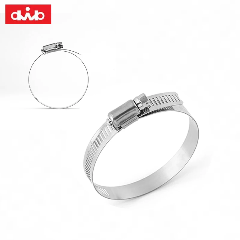dwb Brand SS304 12.7x0.6mm Stainless Steel Banding Metal Strapping Hose Clamps worm gear fuel line pipe clip hose clamp