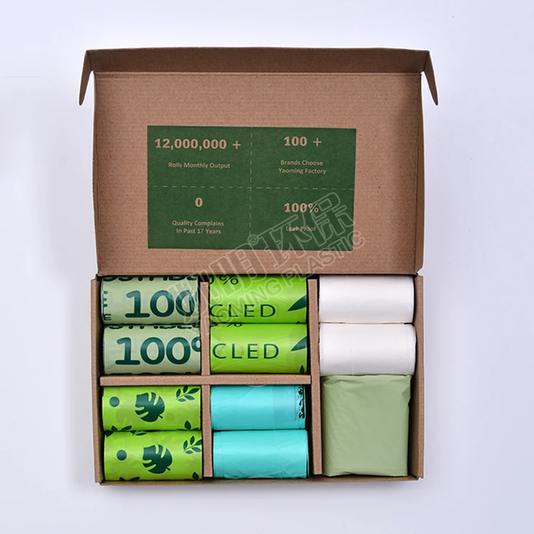 Pet products 2021 Biodegradable corn starch dog poop bag eco