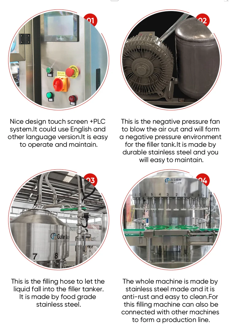 High Efficiency 12 18 24 36 Heads Automatic wine rotary filling machine whisky plastic bottle drinks filling machine equipment