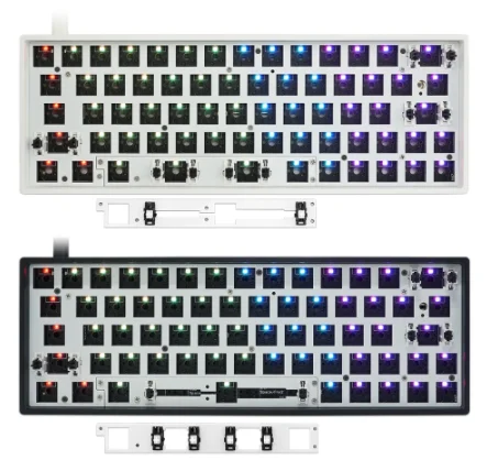 Factory wholesale skyloong gk64x gk64xs gaming mechanical diy kits 60% keyboard diy case 61keys