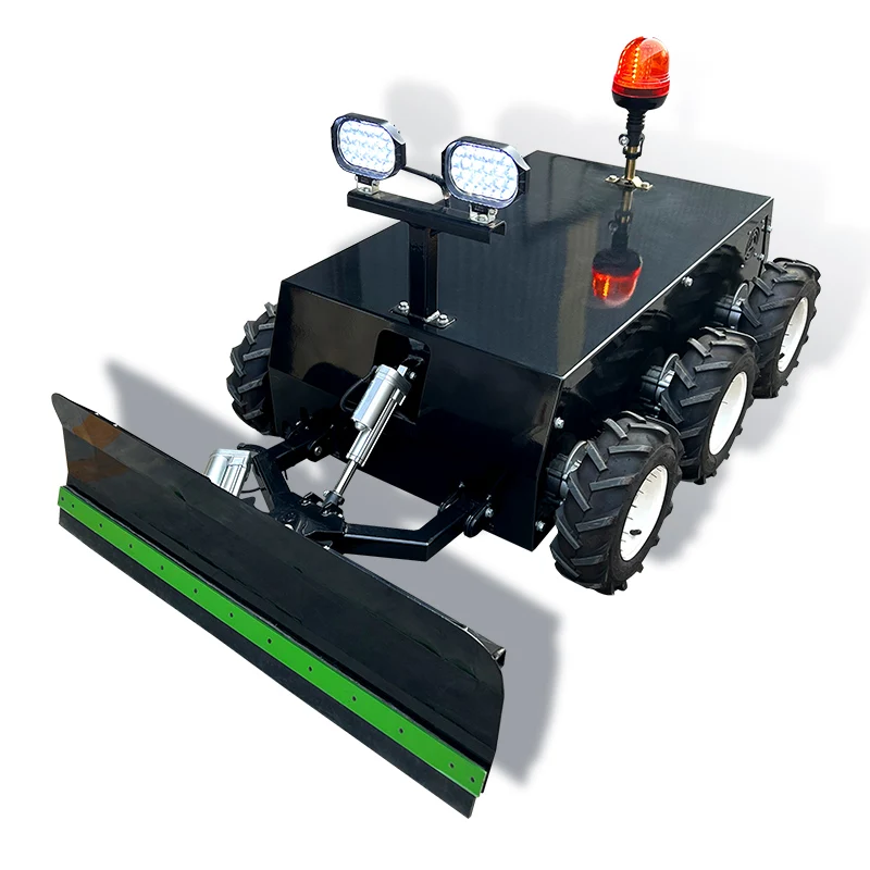 Cheap 7.5HP/9HP 1000mm Width Gasoline Remote Control Robot ATV Mini Snow Plow