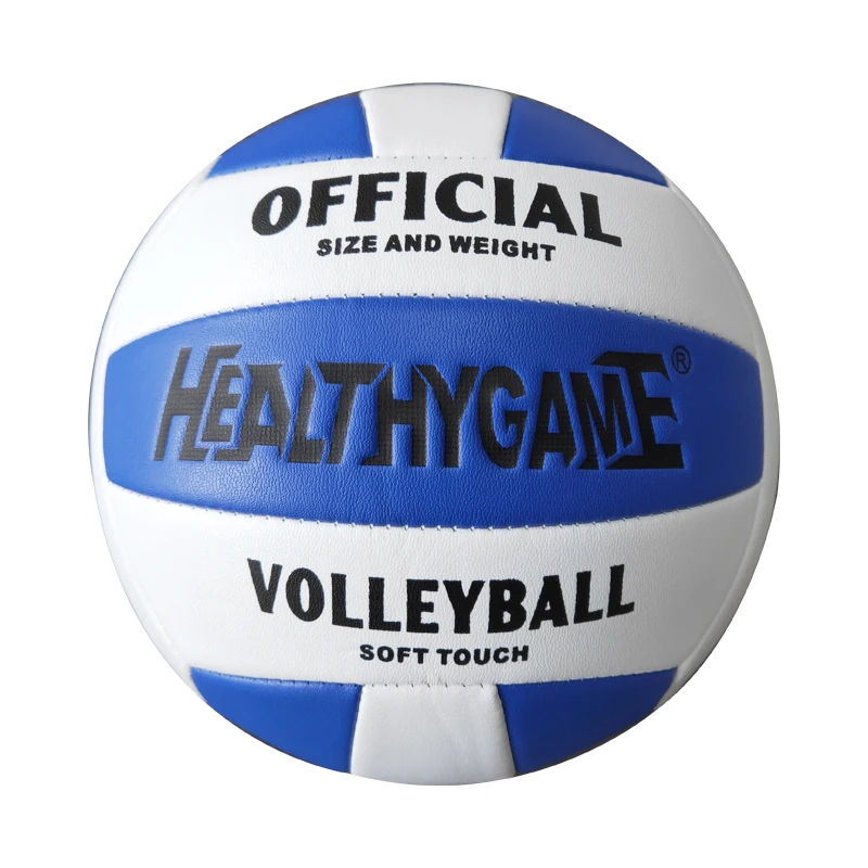 Wholesale custom printing soft touch durable size 5 PVC machine stitched training cheap volleyball