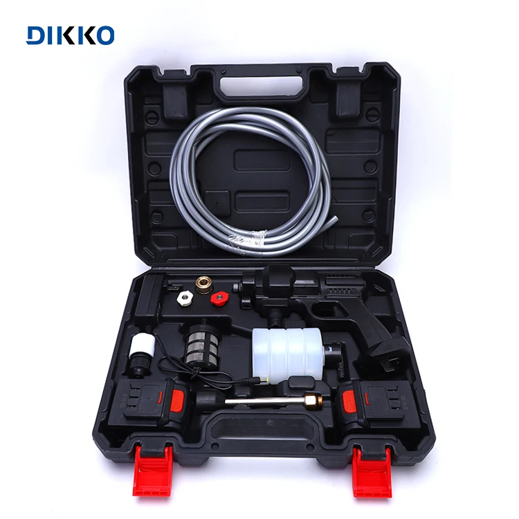 Портативная электрическая Беспроводная моечная машина высокого давления, 12 В, 24 В, портативный домашний беспроводной пистолет для мойки автомобилей с литиевым аккумулятором