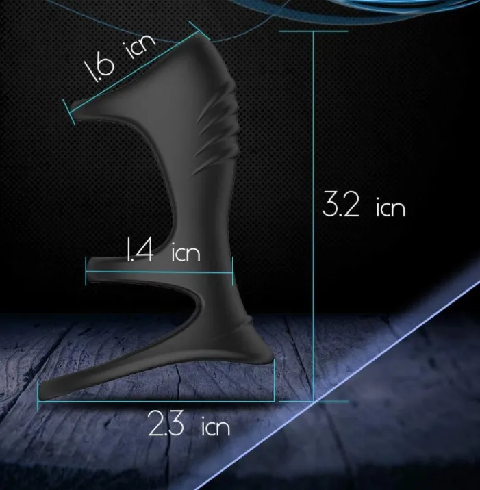 Soft Silicone Penis Three-ring Elastic Delay Ejaculation Prostate Massager Cock Ring For Men Erotic Sex Toy