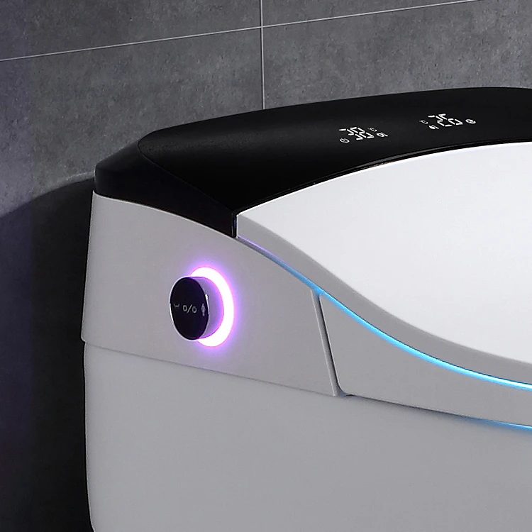 
China luxury full funtion self cleaning heated automatic siphonic electronic closestool bidet wc intelligent smart toilet bowl 