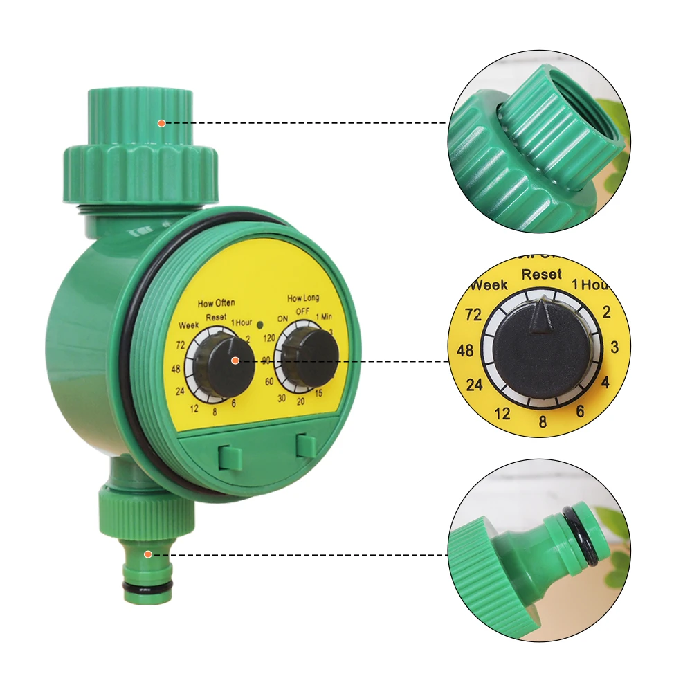 Easy to install and set the watering timer to overcome the water hammer effect this hot water timer is sold in the garden